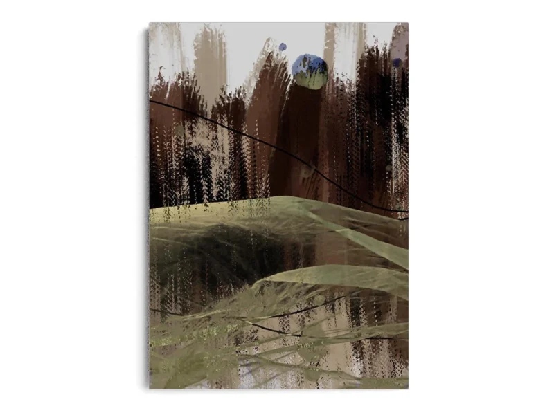 Arte Abstracto Campo con Vista al Bosque 1 de 3