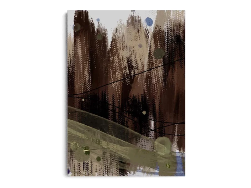 Arte Abstracto Campo con Vista al Bosque 2 de 3