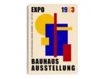 Arte Ilustración Bauhaus Formas en Colores Vivos