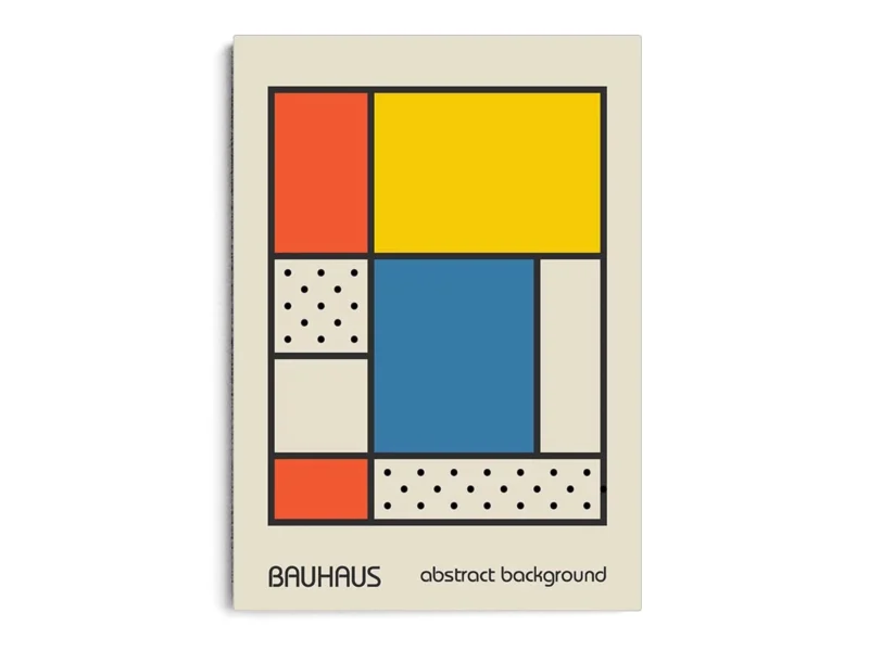 Arte Ilustración Bauhaus Bloques Cuadrados y Rectangulares