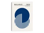 Arte Ilustración Bauhaus Círculo entre Circulo Azul