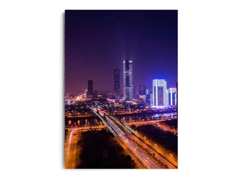 Arte Fotografía Ciudad Moderna en la Noche