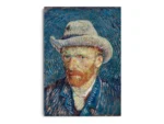 Arte Pintura Van Gogh Autorretrato con Sombrero de Fieltro Gris