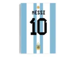Póster Lionel Messi Dorsal Uniforme de Argentina Minimalista
