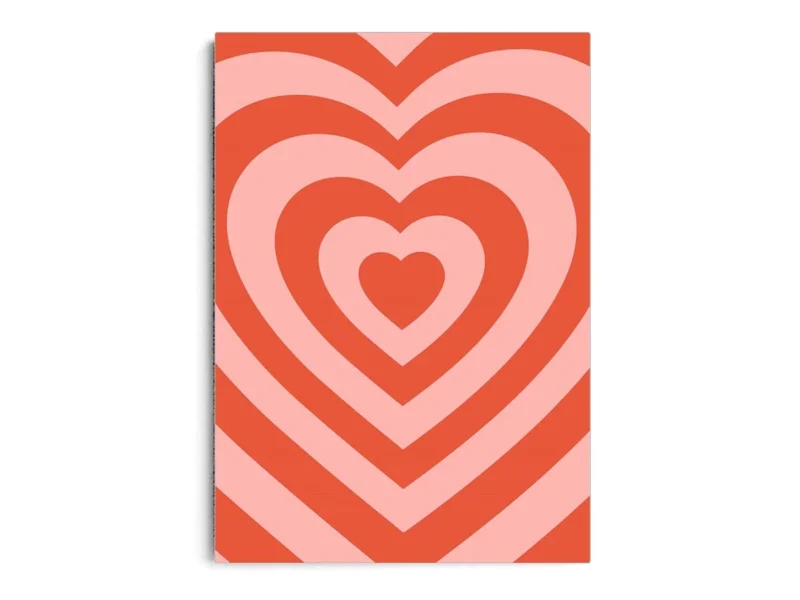 Póster Ilustración Groovy de Corazón