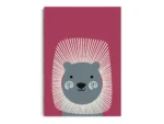 Póster Infantil Ilustración Puerco Espín Minimalista