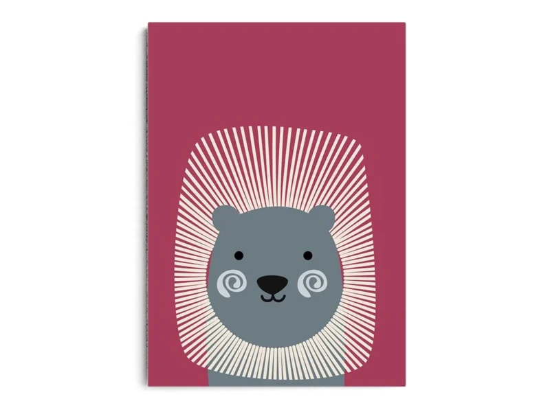 Póster Infantil Ilustración Puerco Espín Minimalista