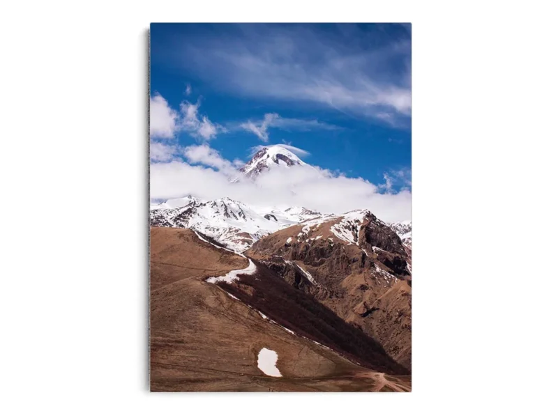 Póster Fotografía Camino hacia Montaña Nevada