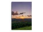 Póster Fotografía Paisaje de Campo Verde al Atardecer