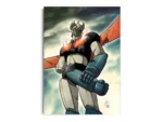 Póster Mazinger Z Ilustración con Daño de Batalla
