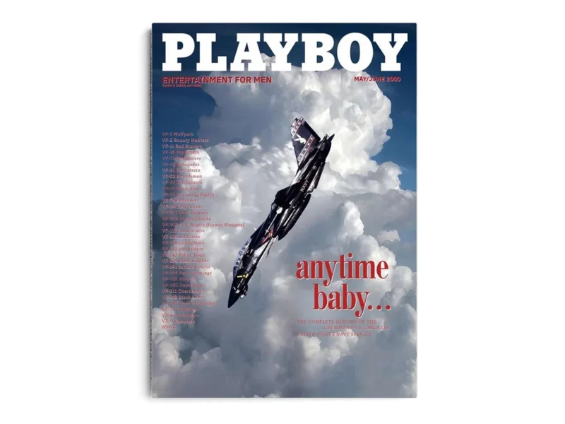 Póster Portada Revista Playboy con Avión