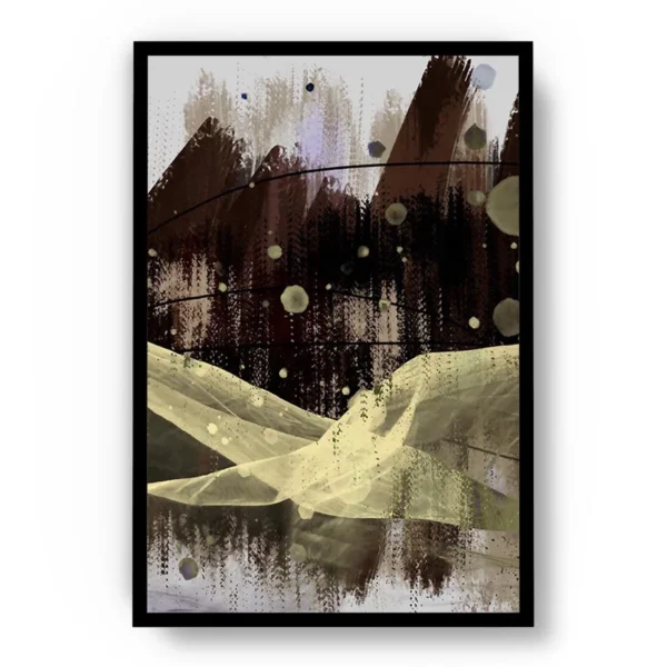 Arte Abstracto Campo con Vista al Bosque 3 de 3