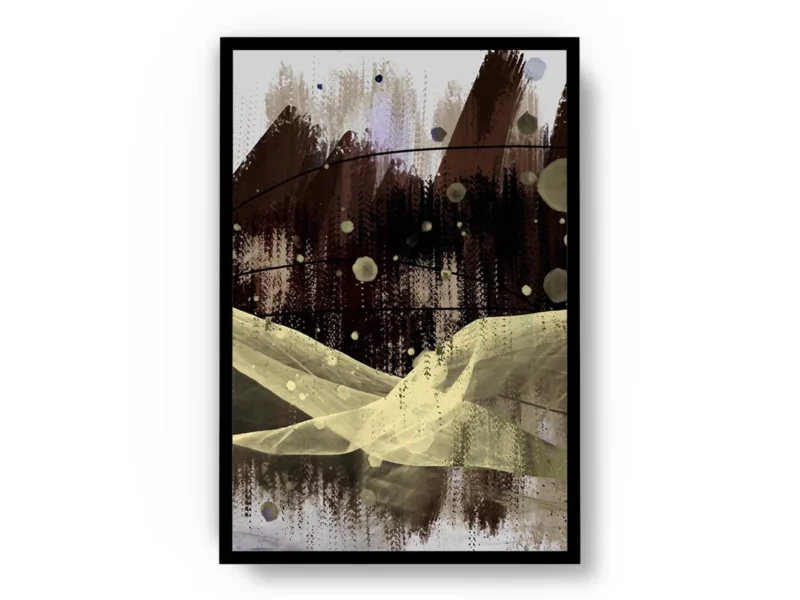 Arte Abstracto Campo con Vista al Bosque 3 de 3