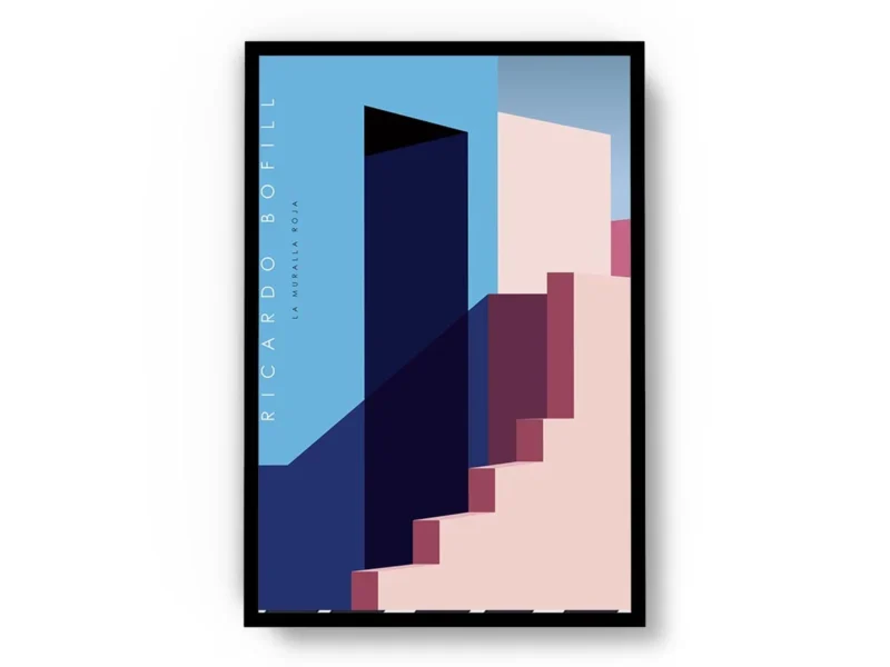 Arte Ilustracion La Muralla Roja de Ricardo Bofill