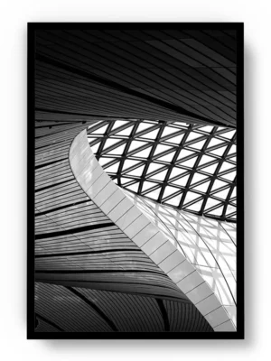 Arte Fotografía Interior de Estructura Moderna con Curvas