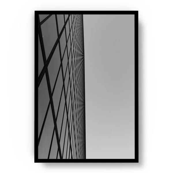 Arte Fotografía Angulo Contrapicado de Edificio de Vidrio