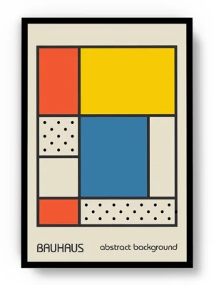 Arte Ilustración Bauhaus Bloques Cuadrados y Rectangulares