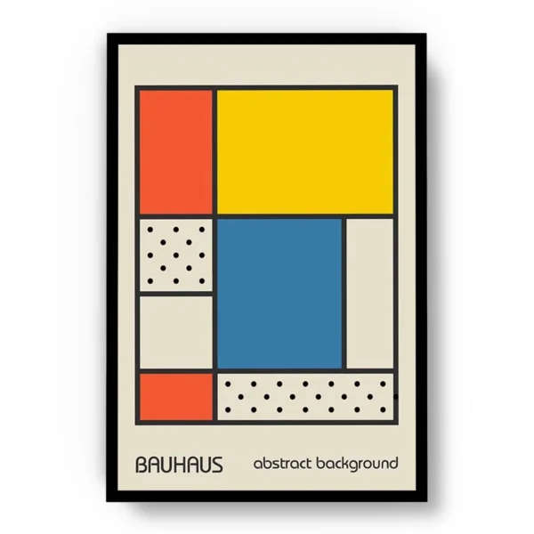 Arte Ilustración Bauhaus Bloques Cuadrados y Rectangulares
