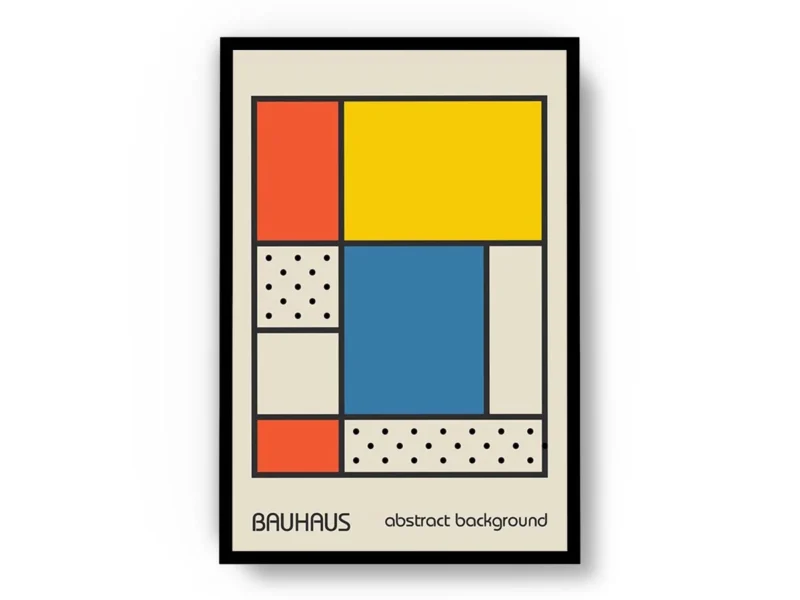 Arte Ilustración Bauhaus Bloques Cuadrados y Rectangulares