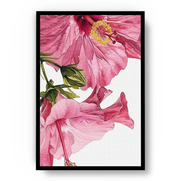 Arte Dibujo Orquideas Rosadas