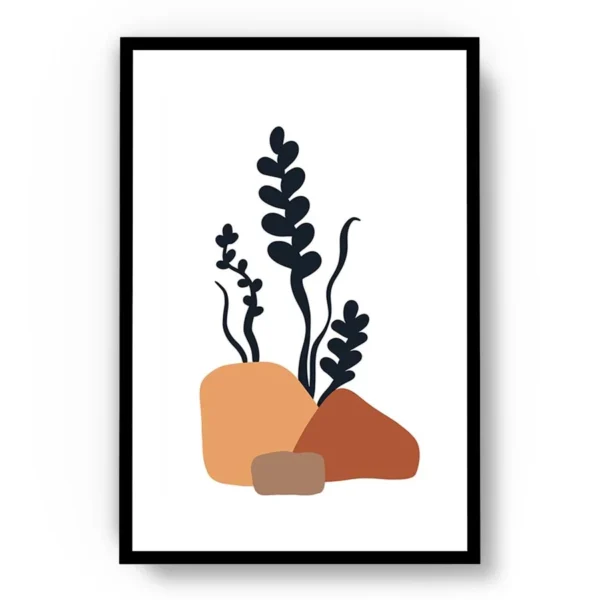 Arte Ilustración Plantas Marinas Minimalista