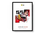 Póster Minimalista F1 Carlos Sainz Smooth Operator