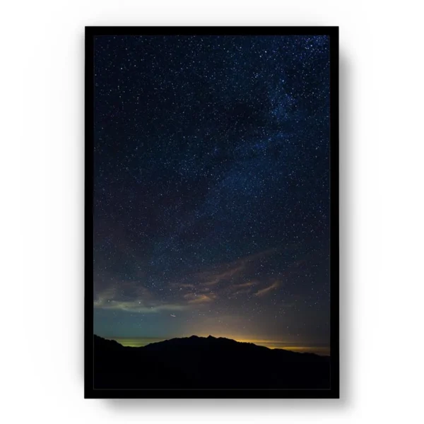 Póster Fotografía Cielo Estrellado al Amanecer