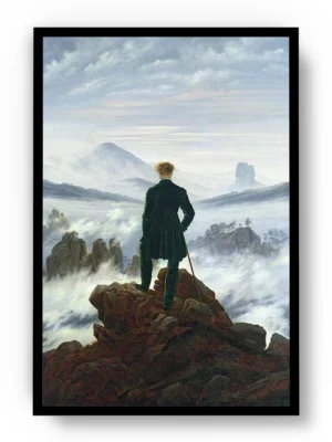 Arte Pintura David Friedrich El Caminante sobre el Mar de Nubes