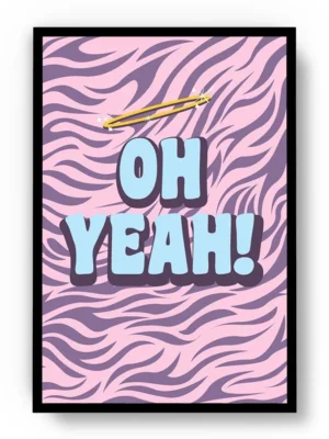 Póster Ilustración Groovy Oh Yeah!