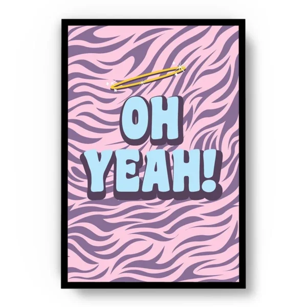 Póster Ilustración Groovy Oh Yeah!