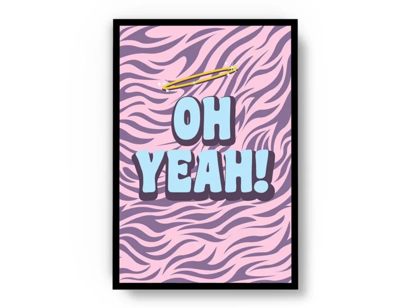 Póster Ilustración Groovy Oh Yeah!