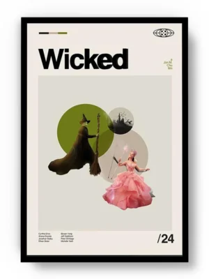 Póster Wicked Minimalista y Moderno