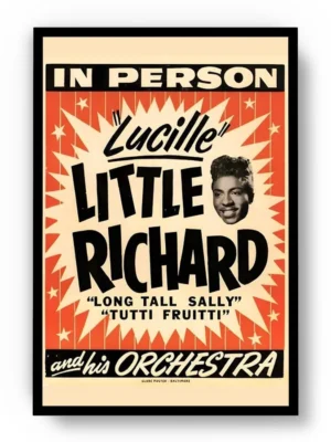 Vintage Poster Lucille Little Richard and His Orchestra