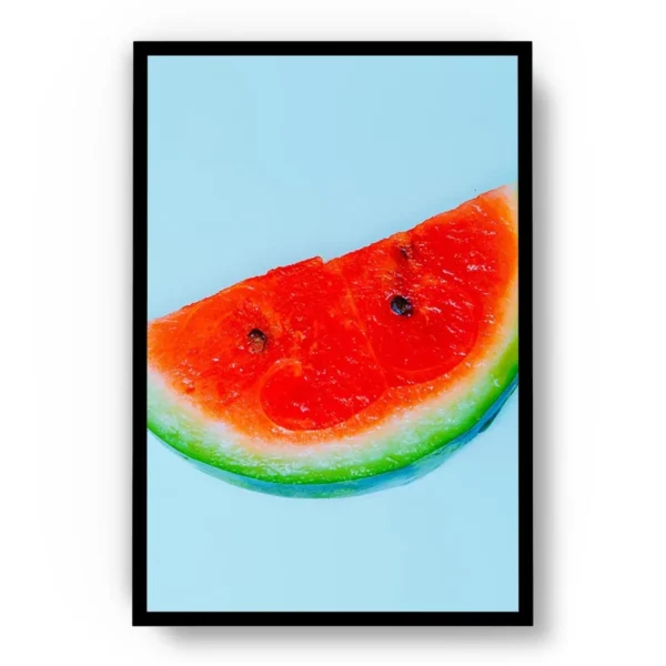 Póster Pop Art Sandia con Colores Vivos y Alto Contraste