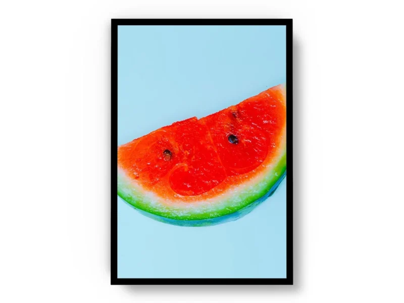 Póster Pop Art Sandia con Colores Vivos y Alto Contraste