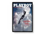 Póster Portada Revista Playboy con Avión