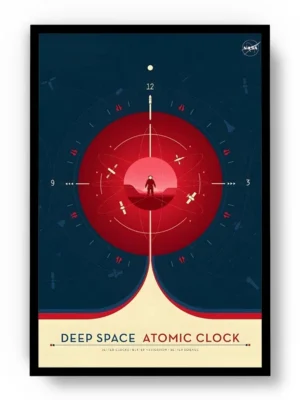 Póster Ilustración del Espacio Deep Space Atomic Clock