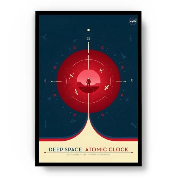 Póster Ilustración del Espacio Deep Space Atomic Clock