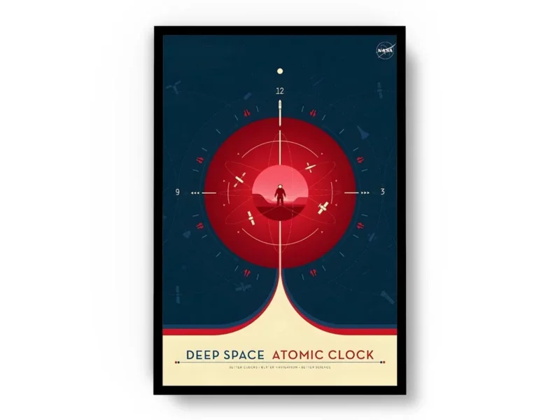 Póster Ilustración del Espacio Deep Space Atomic Clock