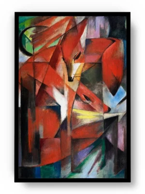 Arte Obra The Foxes de Franz Marcs