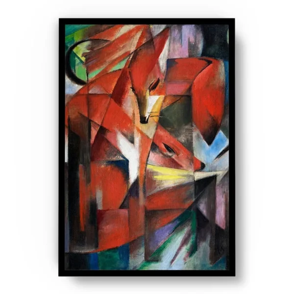 Arte Obra The Foxes de Franz Marcs