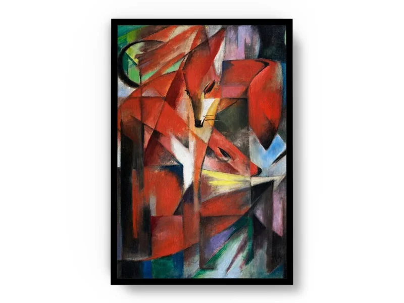 Arte Obra The Foxes de Franz Marcs