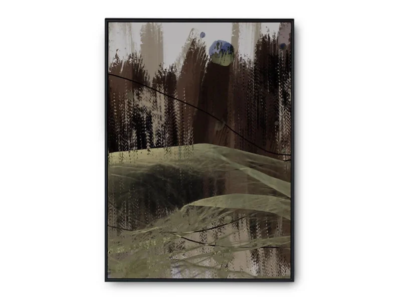 Arte Abstracto Campo con Vista al Bosque 1 de 3