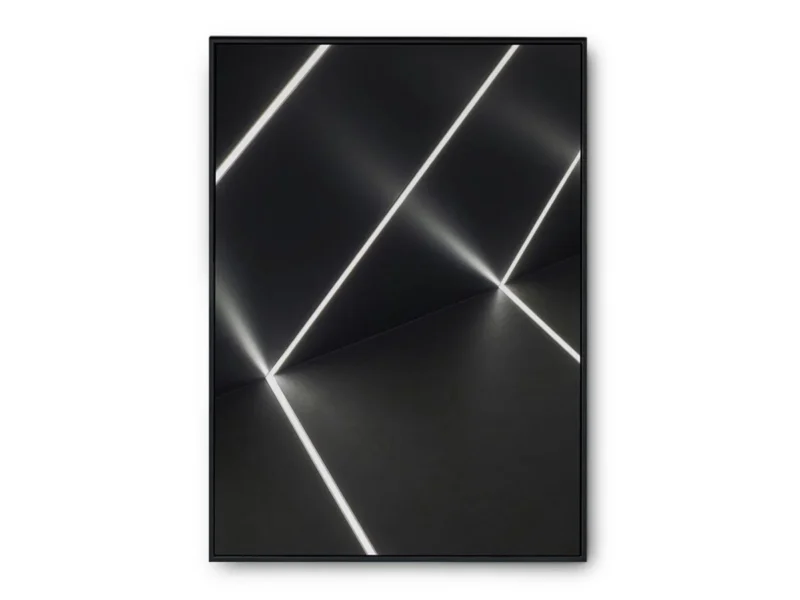 Arte Fotografía Rayos de Luz en Espacio Oscuro