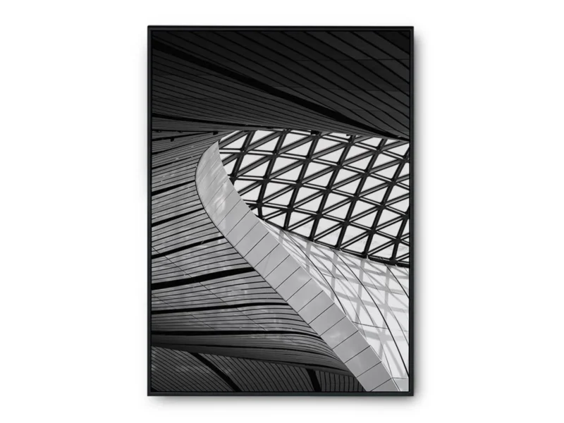 Arte Fotografía Interior de Estructura Moderna con Curvas