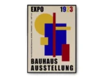 Arte Ilustración Bauhaus Formas en Colores Vivos