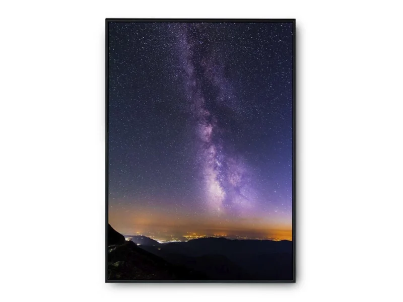 Póster Fotografía Cielo Estrellado con Tonos Purpuras