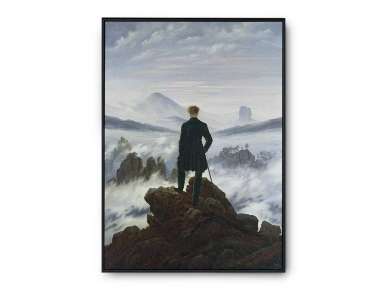 Arte Pintura David Friedrich El Caminante sobre el Mar de Nubes