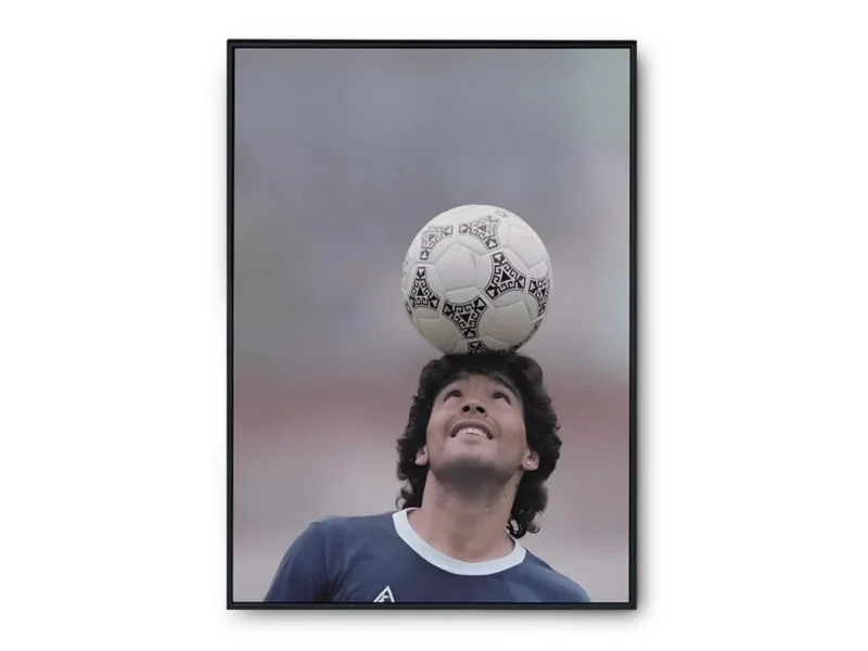Póster Diego Maradona Control Balón en Cabeza