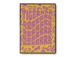 Póster Ilustracion Letras Groovy con Palabra Tigerrr